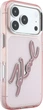 Чохол для смартфона Apple iPhone 18 Pro Max/iPhone 17 Pro Max Karl Lagerfeld IML Big Signature Resin Metal Frame Pink (3666339662134) - зображення 4