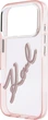 Чохол для смартфона Apple iPhone 18 Pro Max/iPhone 17 Pro Max Karl Lagerfeld IML Big Signature Resin Metal Frame Pink (3666339662134) - зображення 6