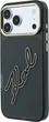 Чохол для смартфона Apple iPhone 18 Pro/iPhone 17 Pro Karl Lagerfeld IML Big Signature Resin Metal Frame Black (3666339662004) - зображення 3
