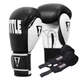 Боксерські рукавиці TITLE Boxing Dynamic Strike Black/White 12 oz (бинти 4м. у комплекті) - зображення 1