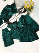Пижама женская четверка халат майка шорты брюки Tina Collection L изумруд - изображение 1