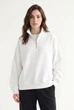 Світшот жіночий оверсайз на блискавці White 4XL - зображення 1