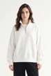 Світшот жіночий оверсайз на блискавці White 4XL - зображення 2