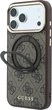 Etui do smartfona Apple iPhone 18 Pro Max/iPhone 17 Pro Max Guess Ring Stand 360 4G Classic Logo MagSafe Brown (3666339654597) - obraz 2