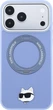 Etui do smartfona Apple iPhone 18 Pro Max/iPhone 17 Pro Max Karl Lagerfeld with Ring Stand 360 Choupette Head Pin MagSafe Light Blue (3666339658496) - obraz 1