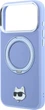 Etui do smartfona Apple iPhone 18 Pro Max/iPhone 17 Pro Max Karl Lagerfeld with Ring Stand 360 Choupette Head Pin MagSafe Light Blue (3666339658496) - obraz 5