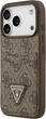 Etui portfelowe do smartfona Apple iPhone 18 Pro/iPhone 17 Pro Guess 4G Double Card Triangle Brown (3666339681487) - obraz 3