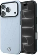 Etui do smartfona Apple iPhone 17 Pro / 18 Pro Mercedes Leather with Crossed Lines Anthracite MagSafe Blue (Mer008911) - obraz 1