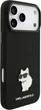 Etui do smartfona Apple iPhone 18 Pro Max/iPhone 17 Pro Max Karl Lagerfeld Silicone Choupette Metal Pin Black (3666339683252) - obraz 4