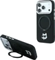Etui do smartfona Apple iPhone 18 Pro/iPhone 17 Pro Karl Lagerfeld with Ring Stand 360 Choupette Head Pin MagSafe Black (3666339658403) - obraz 7