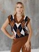 Жилет женский ARTKNIT Trio S-M Коричневый (2251930412014) - изображение 1