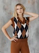 Жилет женский ARTKNIT Trio S-M Коричневый (2251930412014) - изображение 10