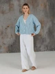 Кардиган вязаный женский ARTKNIT Grace S-M Голубой (2251940977015) - изображение 3