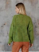 Кардиган с примесью шерсти вязаный женский ARTKNIT Кружево-кардиган L-XL Зеленый (2251724461013) - изображение 2