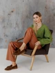 Кардиган с примесью шерсти вязаный женский ARTKNIT Кружево-кардиган L-XL Зеленый (2251724461013) - изображение 10