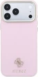 Etui do smartfona Apple iPhone 18 Pro/iPhone 17 Pro Guess Saffiano Small 4G & Classic Logo MagSafe Pink (3666339677176) - obraz 2