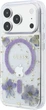 Etui do smartfona Apple iPhone 18 Pro/iPhone 17 Pro Guess Resin Flowers Glitter MagSafe Purple (3666339681142) - obraz 3