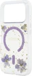 Etui do smartfona Apple iPhone 18 Pro/iPhone 17 Pro Guess Resin Flowers Glitter MagSafe Purple (3666339681142) - obraz 6