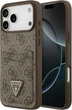 Etui portfelowe do smartfona Apple iPhone 18 Pro Max/iPhone 17 Pro Max Guess 4G Double Card Triangle Brown (3666339681494) - obraz 1