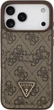 Etui portfelowe do smartfona Apple iPhone 18 Pro Max/iPhone 17 Pro Max Guess 4G Double Card Triangle Brown (3666339681494) - obraz 2