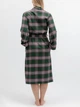 Халат жіночий Cyberjammies Enchanted 5710 довгий теплий з начосом та карманами 22/4XL Зелений у клітку (5051877692978) - изображение 4