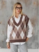 Жилет женский ARTKNIT Trio L-XL Шоколадный (2251930427018) - изображение 7