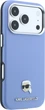 Etui do smartfona Apple iPhone 18 Pro/iPhone 17 Pro Karl Lagerfeld Grained Karl Head Metal MagSafe Light Blue (3666339659127) - obraz 4