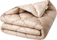 Ковдра Woolly IDEIA зимова Євро 200х220 см Овеча вовна Двостороння Молоко/Беж (4820227285433) - зображення 1