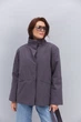 Короткий утеплений тренч темно-сірий з коміром-стійкою Arjen 35621, розмір L/XL, код кольору 127305 - изображение 1