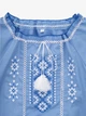 Сорочка вишиванка для дівчинки Козачок МАРТА 92 см Синій shop (2000999639364) - изображение 3