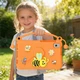 Противоударный детский чехол EVA Yellow Bee с подставкой и ручкой-держателем для Samsung Galaxy Tab A11 / Tab A9 экран 8.7" дюймов (SM-X135, SM-X130, SM-X115, SM-X110) Оранжевый - изображение 8