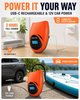 Аккумуляторный насос Tonsim для SUP-досок 20 PSI, 15000 мА·ч, 350 л/мин, 4 режима, автостоп, 12 В, 7 насадок - изображение 5