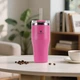 Термокружка SANTECO с трубочкой 590 мл Rose Red - изображение 2