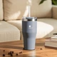 Термокружка SANTECO с трубочкой 590 мл Rock Gray - изображение 2