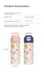 Детская термобутылка Fuguang с кнопкой 400 мл Kawaii Pink - изображение 6