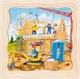 Puzzle drewniane 3-warstwowe Goki Budowa domu 35 elementów (5220014) - obraz 4