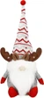 Новогодняя фигурка Springos CA1010 Гном с рожками оленя 50 см серый (5907719440095) - изображение 1