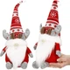 Новогодняя фигурка Springos CA1009 Гном с рожками оленя 50 см красный (5907719440088) - изображение 12