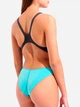 Купальник слитный женский Arena Team Swimsuit Swim Tech Solid 004763-580 Серый/Бирюзовый (3468337873228) - изображение 5