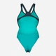 Купальник слитный женский Arena Team Swimsuit Swim Tech Solid 004763-580 Серый/Бирюзовый (3468337873228) - изображение 7