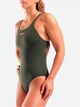 Купальник слитный женский Arena Team Swimsuit Swim Pro Solid 004760-609 Темно-зеленый (3468337729242) - изображение 4
