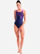 Купальник слитный женский Arena Kikko Swimsuit Swim Pro Back 010807-790 Синий/Розовый (3468337757269) - изображение 3