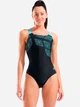 Купальник суцільний жіночий Arena Kikko Swimsuit Swim Pro Back 010807-580 Чорний/Бірюзовий (3468337757207) - зображення 1
