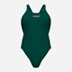 Купальник слитный женский Arena Team Swimsuit Swim Tech Solid 004763-609 Темно-зеленый (3468337774556) - изображение 6