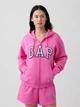 Толстовка на молнии с капюшоном на флисе женская GAP 966129126 2XL Розовая (1163464283) - изображение 1