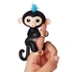 Интерактивная ручная обезьянка Wow Wee Fingerlings Черная - изображение 1