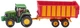 Model ciągnika Siku John Deere z przyczepą silos (1650) (4006874016501) - obraz 1