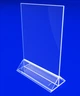 Менюхолдер А5 PlasticMarket вертикальный 150х210 мм со сменным изображением на основании (PP-123) - изображение 2