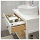 Тумба під раковину IKEA HEMNES/TÖRNVIKEN 82x48x90 см біла 192.751.55 - зображення 2