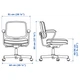 Компьютерное кресло IKEA ALEFJÄLL Glose черное 703.674.58 - изображение 7